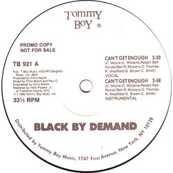 Black By Demand Can't Get Enough / All Rappers Give Up VINYL 12" USED