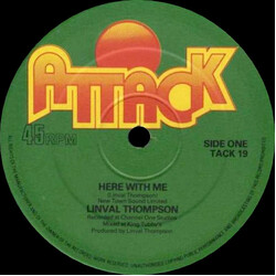 Linval Thompson Here With Me USED VINYL 12INCH