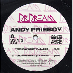 Andy Prieboy Tomorrow Wendy USED VINYL 12INCH SINGLE 33 S RPM