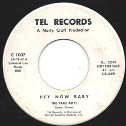 The Page-Boys Hey Now Baby USED VINYL 7INCH 45 RPM SINGLE PROMO