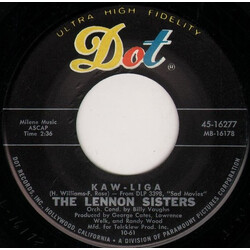The Lennon Sisters Kaw - Liga / We Live In Two Different Worlds USED VINYL 7INCH 45 RPM