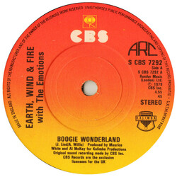 Earth, Wind & Fire / The Emotions Boogie Wonderland USED VINYL 7INCH 45 RPM SINGLE STEREO