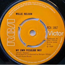 Willie Nelson My Own Peculiar Way USED VINYL 7INCH 45 RPM SINGLE