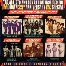Various The Artists And Songs That Inspired The Motown 25th Anniversary T.V. Special — The Incredible Medleys Vinyl LP USED