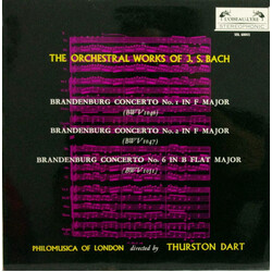 Johann Sebastian Bach / Philomusica Of London / Thurston Dart The Brandenburg Concertos 1, 2 and 6 Vinyl LP USED