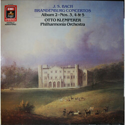 Johann Sebastian Bach / Otto Klemperer / Philharmonia Orchestra Brandenburg Concertos Album 2 - Nos. 3,4 &5 Vinyl LP USED
