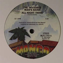 Invisible Man's Band All Night Thing Vinyl 12" USED