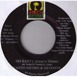 Tanto Metro & Devonte Oh Ratty (Ratty's Theme) USED VINYL 7INCH 45 RPM