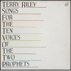 Terry Riley Songs For The Ten Voices Of The Two Prophets Vinyl LP USED