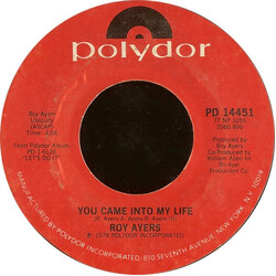 Roy Ayers You Came In To My Life / Freaky Deaky VINYL 7" USED