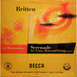Benjamin Britten / Peter Pears / Dennis Brain / Sir Eugene Goossens / The New Symphony Orchestra Of London Les Illuminations Op 18 / Serenade For Teno