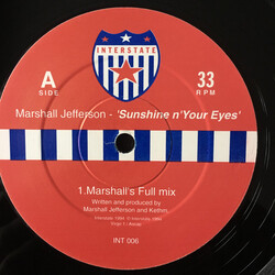 Marshall Jefferson Sunshine N' Your Eyes USED VINYL 12INCH 33 S RPM