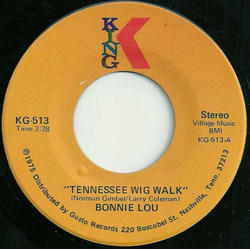 Bonnie Lou Tennessee Wig Walk / Daddy-O Vinyl 7" USED
