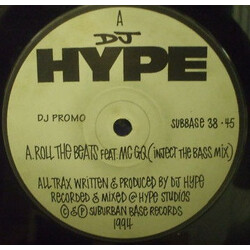 DJ Hype Roll The Beats USED VINYL 12INCH 45 RPM PROMO