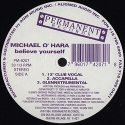 Michael O'Hara Believe Yourself VINYL 12" USED