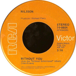 Harry Nilsson Without You VINYL 7" USED