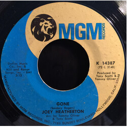 Joey Heatherton Gone / The Road I Took To You (Pieces) USED VINYL 7INCH 45 RPM SINGLE STYRENE