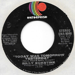 Billy Eckstine Today Was Tomorrow Yesterday USED VINYL 7INCH 45 RPM SINGLE