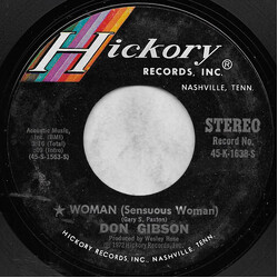 Don Gibson Woman (Sensuous Woman) USED VINYL 7INCH SINGLE