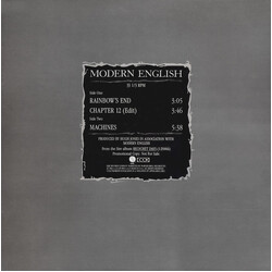 Modern English Rainbow's End / Chapter 12 / Machines USED VINYL 12INCH 33 S RPM PROMO