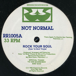 Not Normal (2) Rock Your Soul VINYL 12" USED