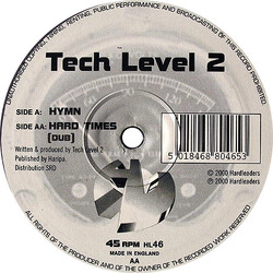 Tech Level 2 Hymn / Hard Times (Dub) VINYL 12" USED