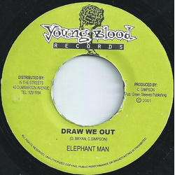 Elephant Man Draw We Out Vinyl 7" USED