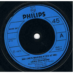 Lena Zavaroni Ma! (He's Making Eyes At Me) USED VINYL 7INCH 45 RPM SINGLE