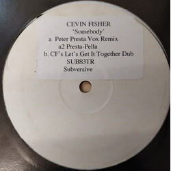 Cevin Fisher Somebody USED VINYL 12INCH WHITE LABEL