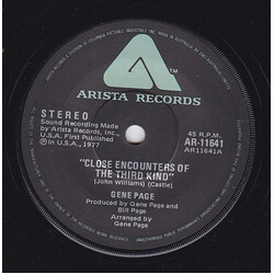 Gene Page Close Encounters Of The Third Kind USED VINYL 7INCH 45 RPM SINGLE