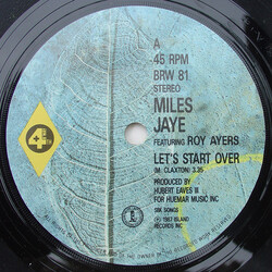 Miles Jaye / Roy Ayers Let's Start Over USED VINYL 7INCH 45 RPM