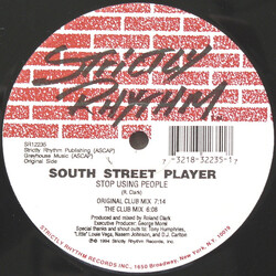 South Street Player Stop Using People VINYL 12" USED