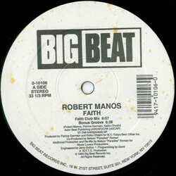 Robert Manos (2) Faith USED VINYL 12INCH 33 S RPM