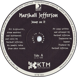Marshall Jefferson Jump On It VINYL 12" USED