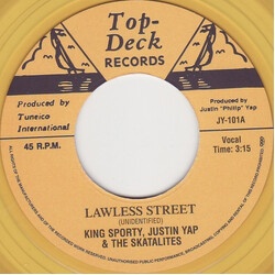 King Sporty / Justin Yap / The Skatalites / Don Drummond Lawless Street / Chinatown USED VINYL 7INCH 45 RPM SINGLE REISSUE
