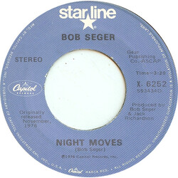 Bob Seger Night Moves / Mainstreet Vinyl 7" USED