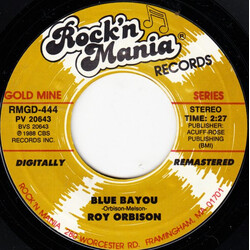 Roy Orbison Blue Bayou / Running Scared USED VINYL 7INCH 45 RPM