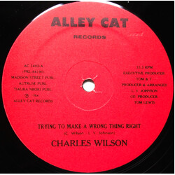Charles Wilson Trying To Make A Wrong Thing Right USED VINYL 12INCH 33 S RPM