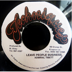 Admiral Tibet Leave People Business USED VINYL 7INCH REISSUE