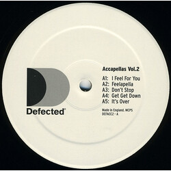 Various Defected Accapellas Vol.2 VINYL 12" USED