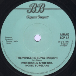 Ivor Biggun & The Red-Nosed Burglars The Winker's Song (Misprint) USED VINYL 7INCH 45 RPM SINGLE REPRESS