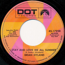 Brian Hyland Stay And Love Me All Summer USED VINYL 7INCH 45 RPM SINGLE