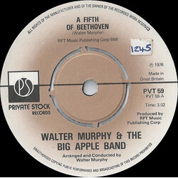 Walter Murphy & The Big Apple Band A Fifth Of Beethoven VINYL 7" USED