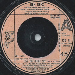 Bee Gees Love You Inside Out VINYL 7" USED