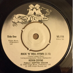 Kevin Coyne Rock 'N' Roll Hymn USED VINYL 7INCH 45 RPM SINGLE