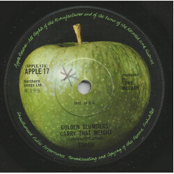 Trash (9) Golden Slumbers / Carry That Weight USED VINYL 7INCH 45 RPM SINGLE