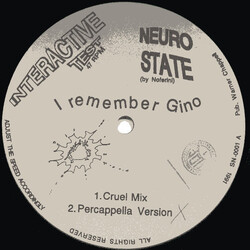 Neuro State I Remember Gino / Pleasures In Africa VINYL 12" USED