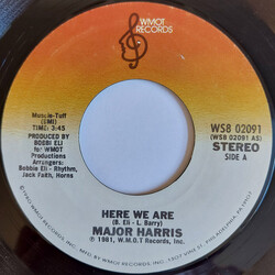 Major Harris Here We Are USED VINYL 7INCH 45 RPM SINGLE