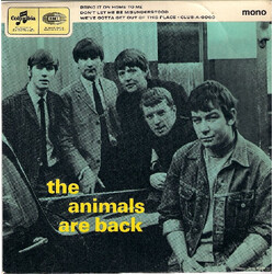 The Animals The Animals Are Back USED VINYL 7INCH 45 RPM EP MONO