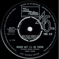 Four Tops Reach Out I'll Be There USED VINYL 7INCH 45 RPM SINGLE